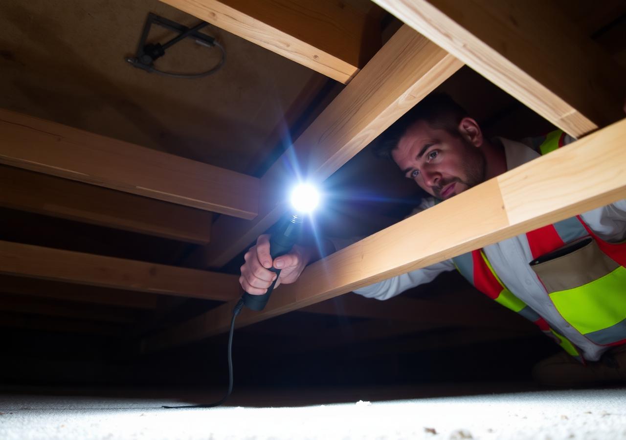 Mold inspector checking attic moisture sources in Los Angeles, CA — Raphael Mold Inspection
