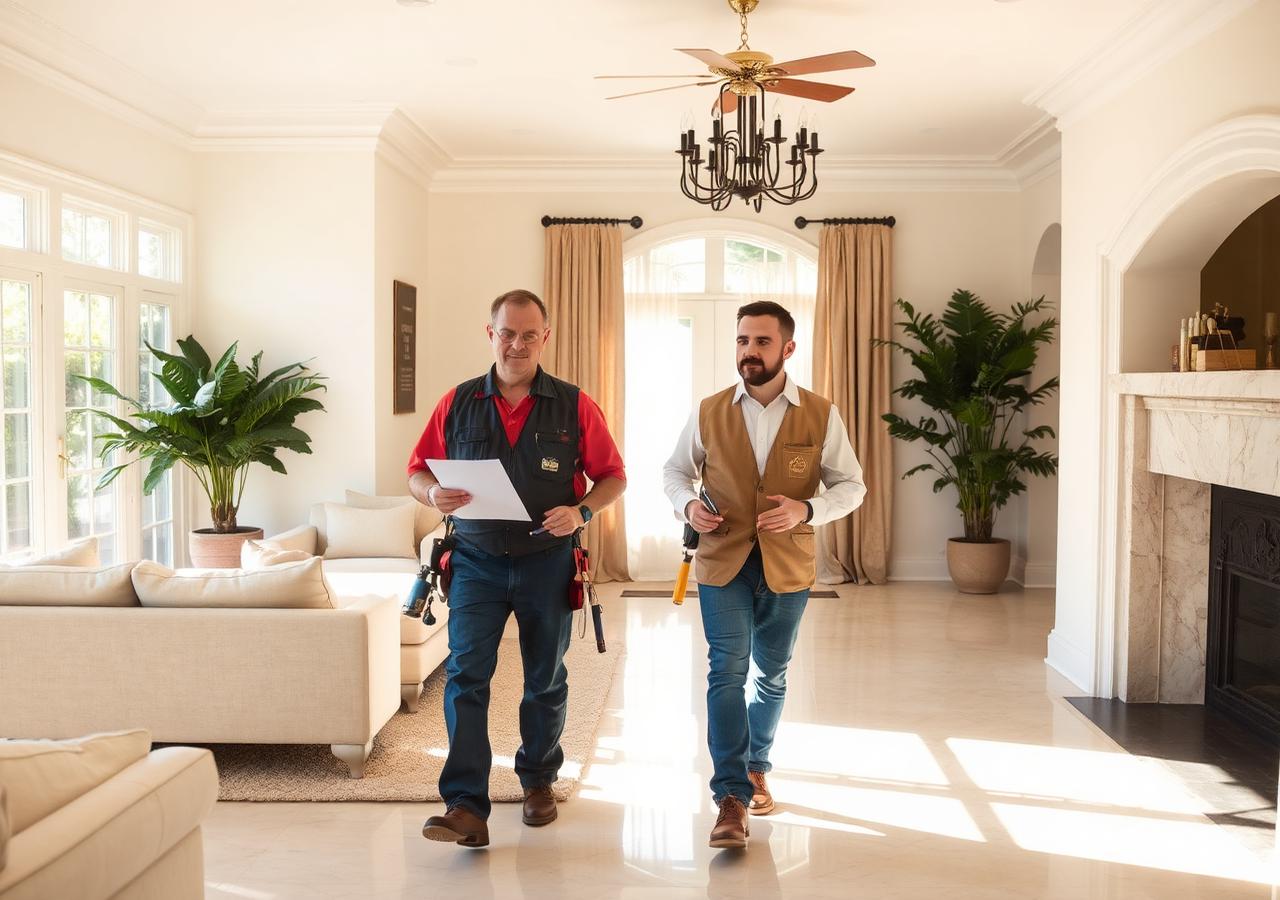 Raphael Mold Inspection inspector working inside a Los Angeles, CA home